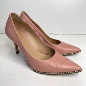 COACH Parker Ballchain Pump Heels Shoes Womens Size 6.5 Petal Pink FG1868